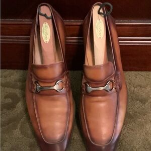 Magnanni Leather Brown/Cognac Size 12M Loafers